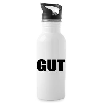 GUT - Trinkflasche mit integriertem Trinkhalm - Weiß - Rechts