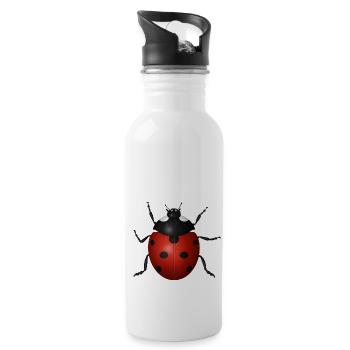 Ladybird - Water bottle with straw - white - Right