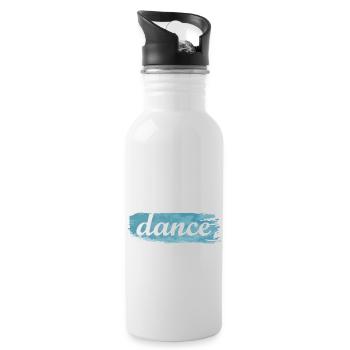 Dancing Dance Music - Trinkflasche mit integriertem Trinkhalm - Weiß - Rechts