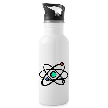 Atoms Physics - Water bottle with straw - white - Right