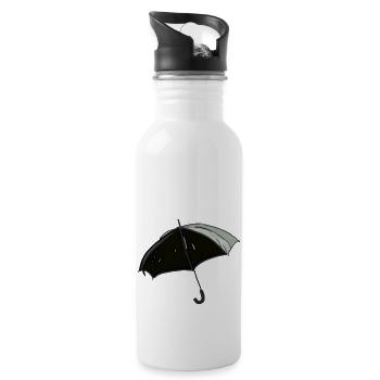 Parapluie - Gourde avec paille intégrée - blanc - Droite