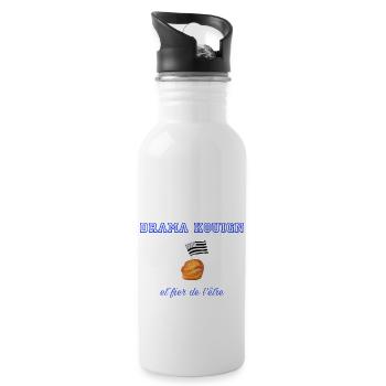 Fier d être un drama kouign Blue - Gourde avec paille intégrée - blanc - Droite