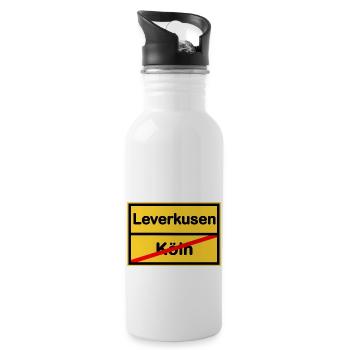 The fans from Leverkusen - Water bottle with straw - white - Right