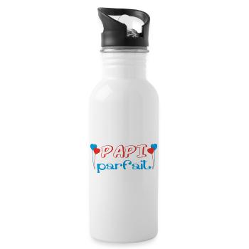 Perfektes PAPI - Trinkflasche mit integriertem Trinkhalm - Weiß - Rechts