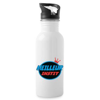 BEST TEACHER - Water bottle with straw - white - Right