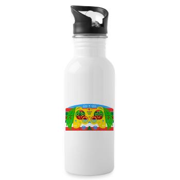 Vintage Retro Gaming Controller - Water bottle with straw - white - Right