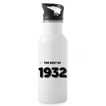 Das Beste von 1932 - Trinkflasche mit integriertem Trinkhalm - Weiß - Rechts