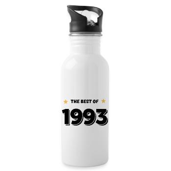 Das Beste von 1993 - Trinkflasche mit integriertem Trinkhalm - Weiß - Rechts