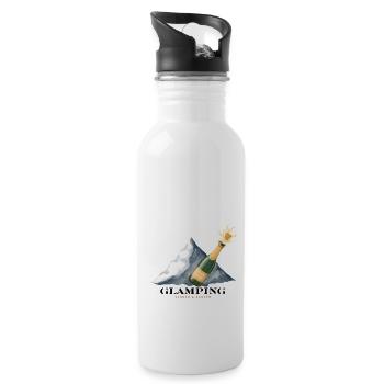 Glamping - Trinkflasche mit integriertem Trinkhalm - Weiß - Rechts