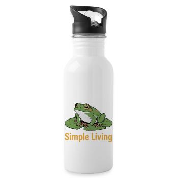 TOADS, SIMPLE LIVING - Water bottle with straw - white - Right