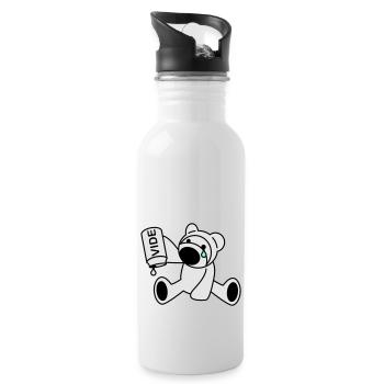 Bärenjunge - Trinkflasche mit integriertem Trinkhalm - Weiß - Rechts