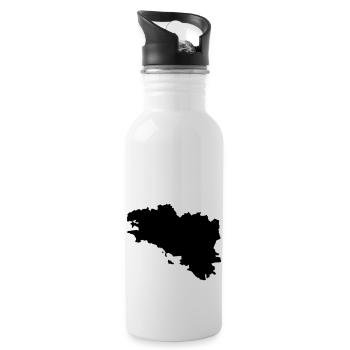 Bretagne - Gourde avec paille intégrée - blanc - Droite