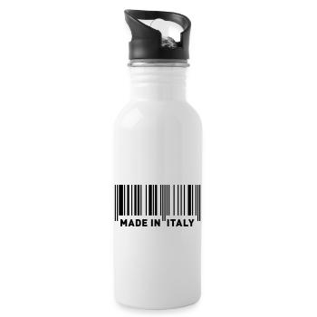 MADE IN ITALY - Water bottle with straw - white - Right