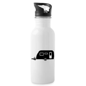 Camping - Water bottle with straw - white - Right