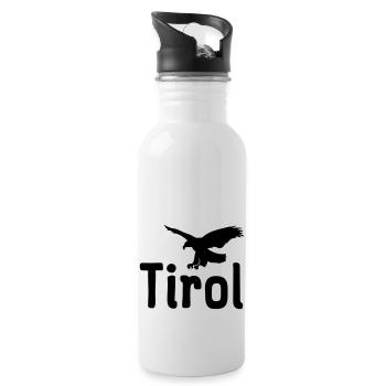 Tirol Adler - Trinkflasche mit integriertem Trinkhalm - Weiß - Rechts