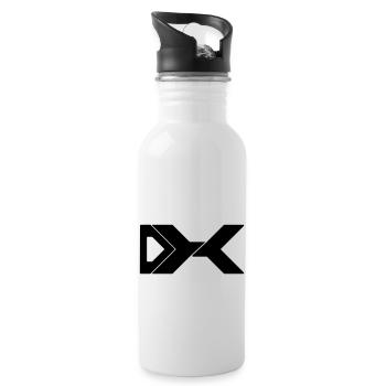 Duxier Logo - Gourde avec paille intégrée - blanc - Droite