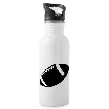 American Football - Water bottle with straw - white - Right