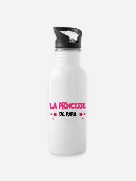 la princesse de - Gourde avec paille intégrée - blanc
