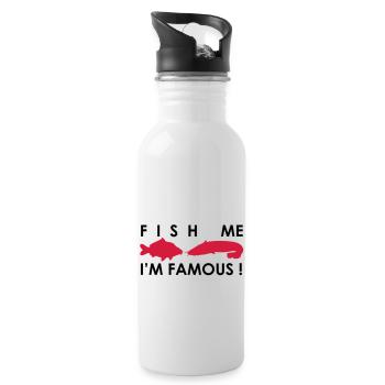 Fish Me I'm Famous ! - Gourde avec paille intégrée - blanc - Droite