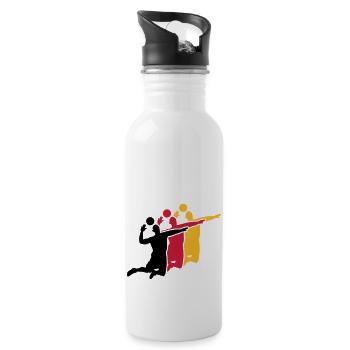 volleyball - Water bottle with straw - white - Right