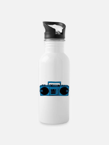Boombox - Gourde avec paille intégrée - blanc