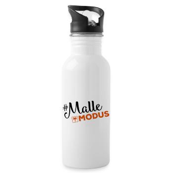 malle modus palme - Trinkflasche mit integriertem Trinkhalm - Weiß - Rechts