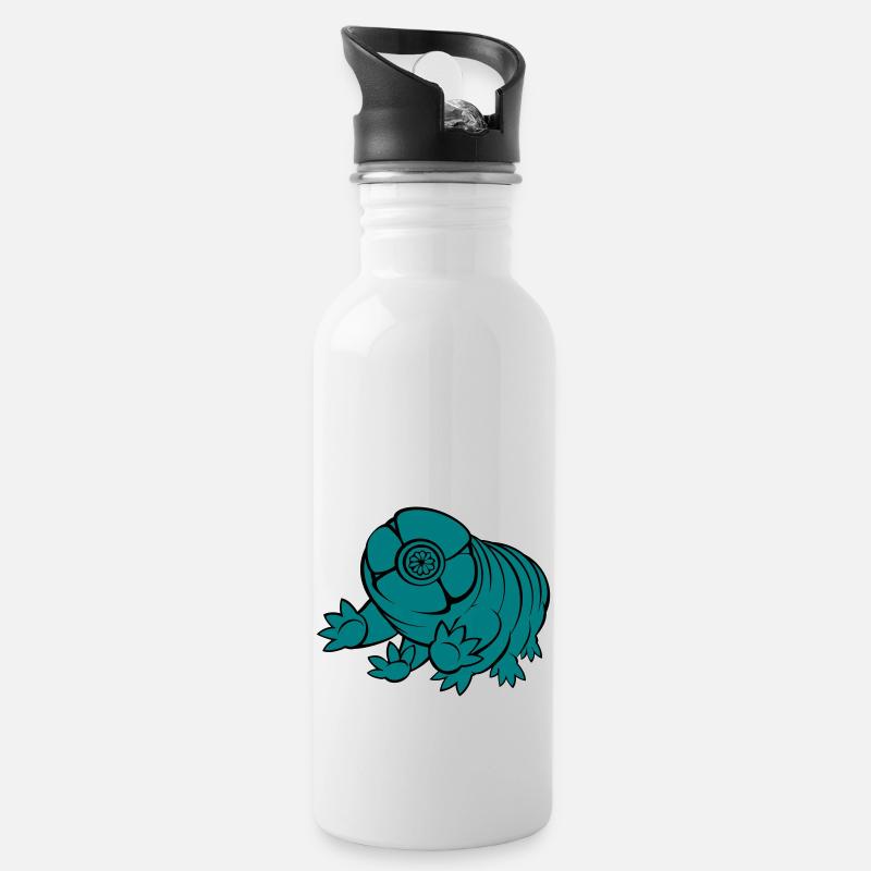 Barbes Tardigrade - Gourde avec paille intégrée - blanc