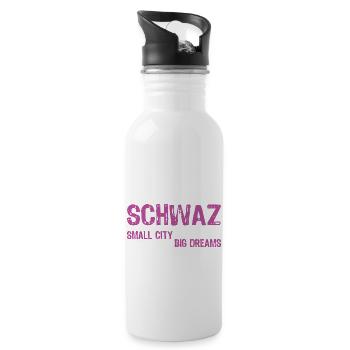 BLACK - Water bottle with straw - white - Right