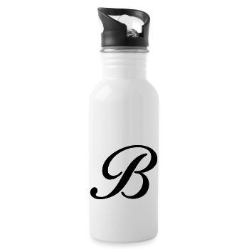 B - Water bottle with straw - white - Right