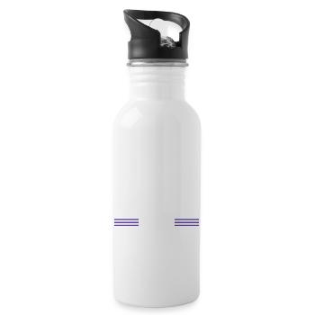 job hobbyists a carpenters prayer tshirts logging - Water bottle with straw - white - Right