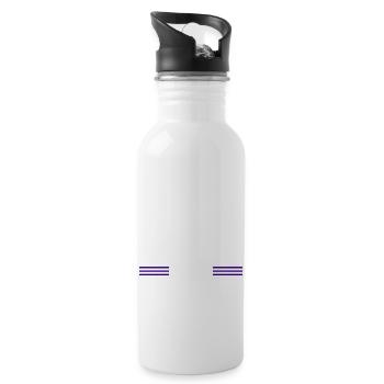 present geek apprentice jackhammer tools - Water bottle with straw - white - Right