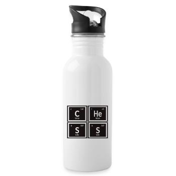 | d’échecs Tableau périodique des éléments - Gourde avec paille intégrée - blanc - Droite