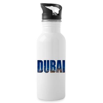 dubai - Trinkflasche mit integriertem Trinkhalm - Weiß - Rechts