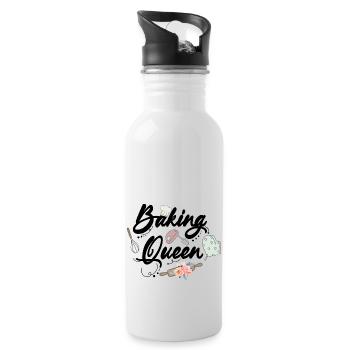 Baking Baker Baker Bakery Confectionery Cake - Water bottle with straw - white - Right