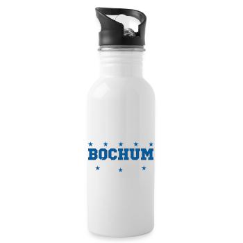 Bochum1 - Water bottle with straw - white - Right