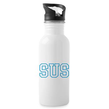sus - Trinkflasche mit integriertem Trinkhalm - Weiß - Rechts