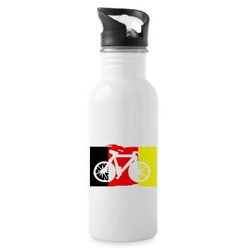 Triathlon Swim Bike Run - Gourde avec paille intégrée - blanc - Droite