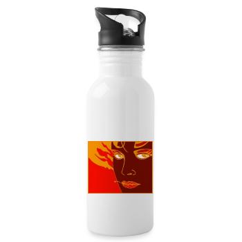 Volcane 34 - Gourde avec paille intégrée - blanc - Droite