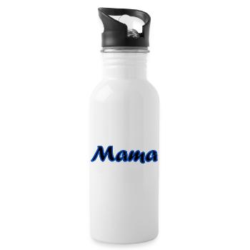 SCHÖNEN MUTTERTAG. MAMA. MUTTERTAG - Trinkflasche mit integriertem Trinkhalm - Weiß - Rechts