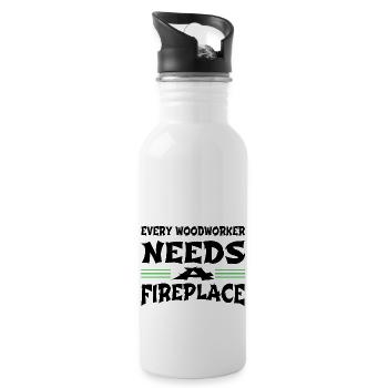 quote mason geek apprentice funny quote humor - Trinkflasche mit integriertem Trinkhalm - Weiß - Rechts