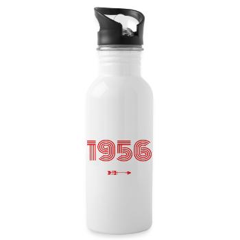 Né en 1956 - Gourde avec paille intégrée - blanc - Droite