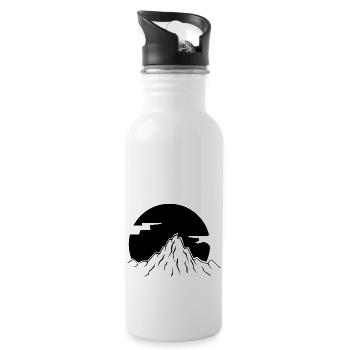 Mountain - (32) - Water bottle with straw - white - Right