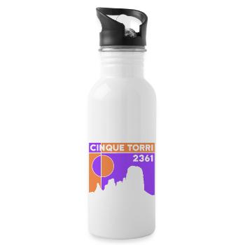 Cinque Torri Cinq Tours Randonnée Randonnée Dolomite - Gourde avec paille intégrée - blanc - Droite