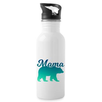 MAMA BEAR - Trinkflasche mit integriertem Trinkhalm - Weiß - Rechts