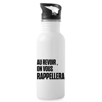 au revoir, on vous rappellera - Gourde avec paille intégrée - blanc - Droite