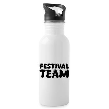 Festival Team - Water bottle with straw - white - Right