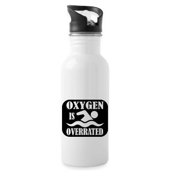 Swimming Water Sports - Water bottle with straw - white - Right