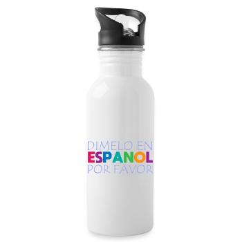 Spanisch Spanisch Lehrer Sprache - Trinkflasche mit integriertem Trinkhalm - Weiß - Rechts