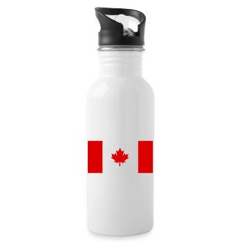 Canada - Water bottle with straw - white - Right