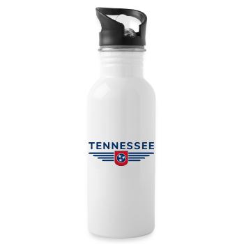 T-shirt de fan du Tennessee – Musique et amour de la maison - Gourde avec paille intégrée - blanc - Droite